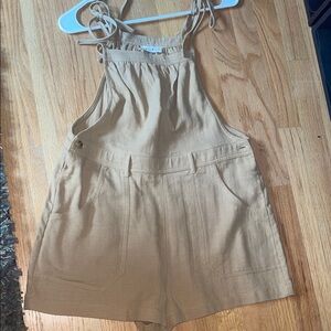 Stylish Tan overalls (shorts)